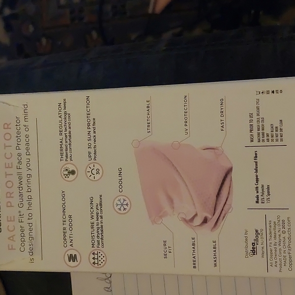Copper Fit Guardwell Face Protector *New in box*Onesize fits most Youth 8+ - Picture 4 of 6